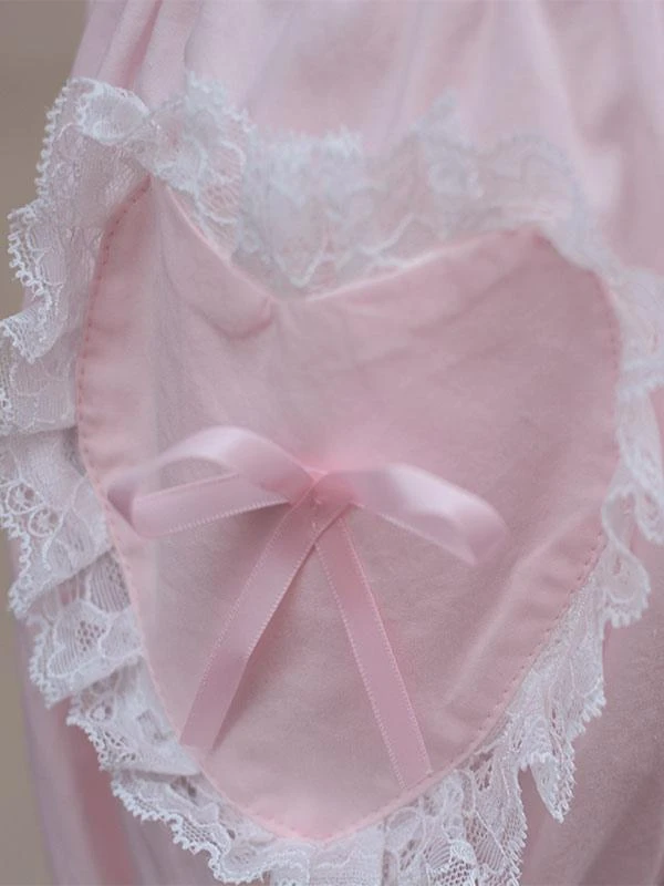 Sweet Lolita Bloomers Lace Bows Loose Leg White Lolita Shorts - Image 3