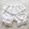 Sweet Lolita Bloomers White Jacquard Loose Lolita Shorts