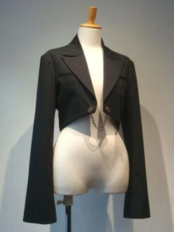 Gothic Lolita Coats Black Christmas Metal Details Cotton Blend Lolita Outwears