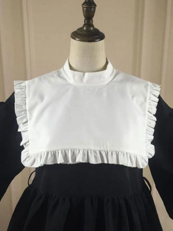 Classic Lolita OP Dress Color Block Frill Lolita One Piece Dresses - Image 5