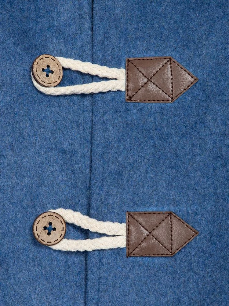 Sweet Lolita Poncho Dark Navy Polyester Lace Up Spring Lolita Pocho Cape Only Outwears - Image 5