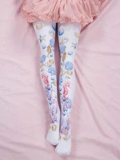 Sweet Lolita Stocking Pink Spandex Animal Print Lolita Accessories