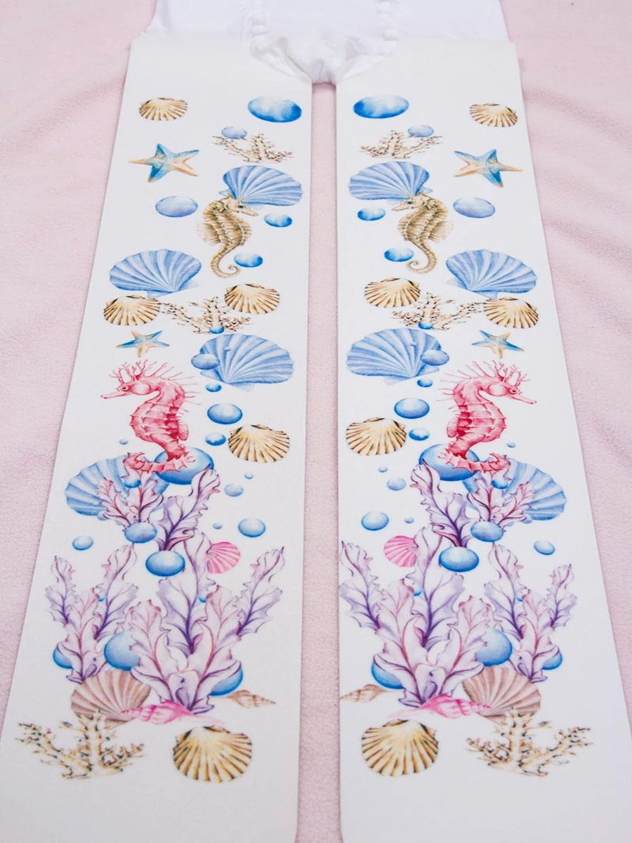 Sweet Lolita Stocking Pink Spandex Animal Print Lolita Accessories - Image 9