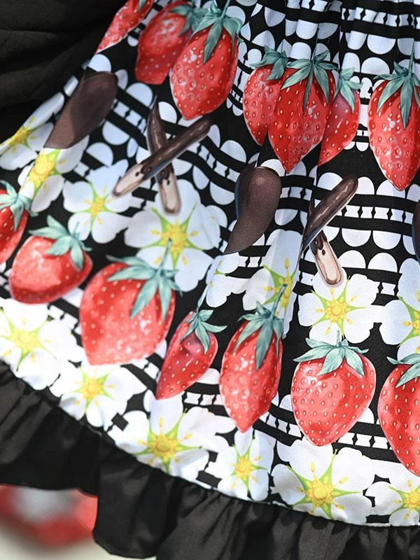 Sweet Lolita Overskirt Color Black Lace Tea Party Daily Casual Lolita Skirts - Image 6