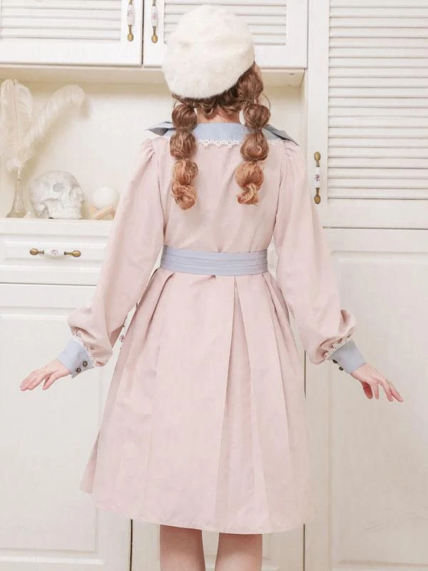 Lolita Coats Yellow Bows Long Sleeve Polyester Overcoat Fall Lolita Outwears - Image 9