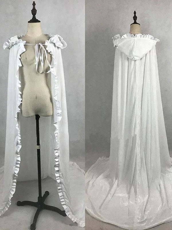 Women Christmas Burgundy Ponchos Cloak Polyester Christmas Holidays Costumes - Image 8