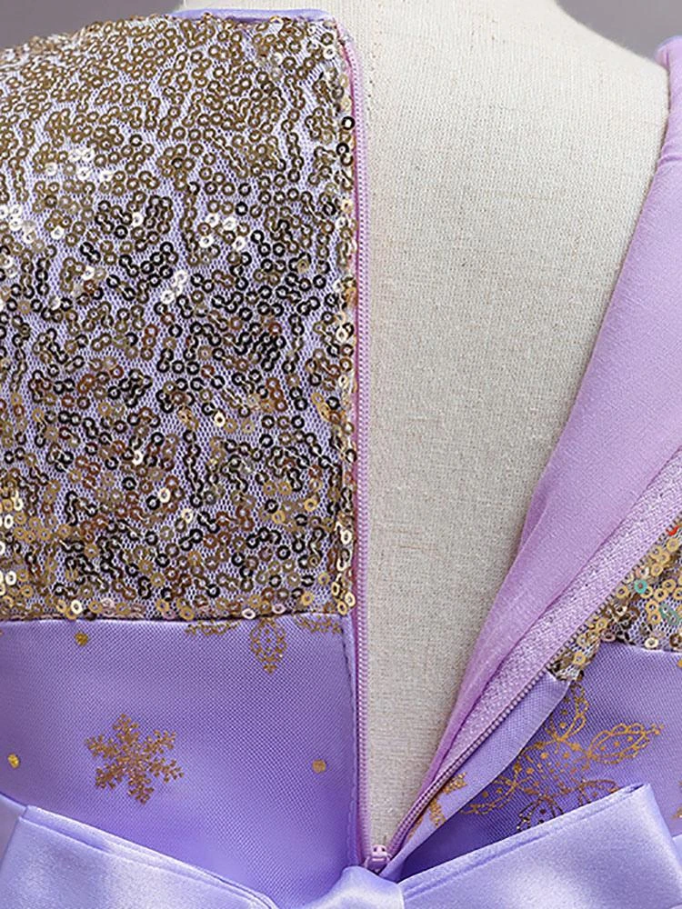 Red Flower Girl Dresses Jewel Neck Sleeveless Polyester Cotton Sequins Formal Kids Pageant Dresses - Image 9