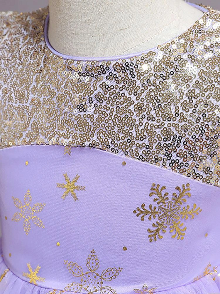 Red Flower Girl Dresses Jewel Neck Sleeveless Polyester Cotton Sequins Formal Kids Pageant Dresses - Image 8