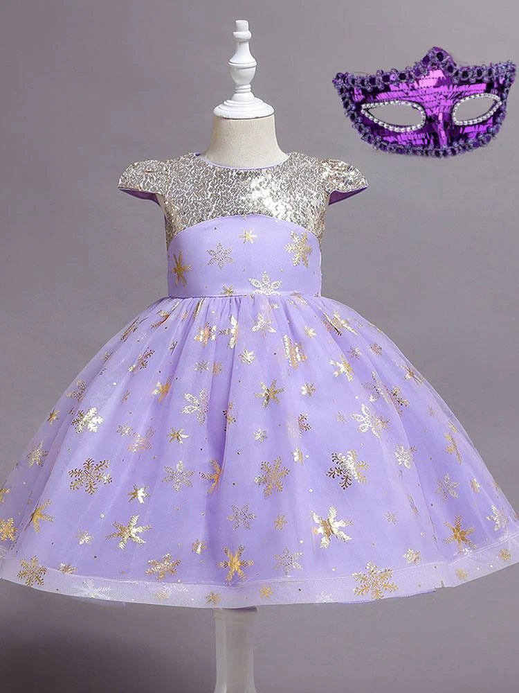 Red Flower Girl Dresses Jewel Neck Sleeveless Polyester Cotton Sequins Formal Kids Pageant Dresses - Image 3