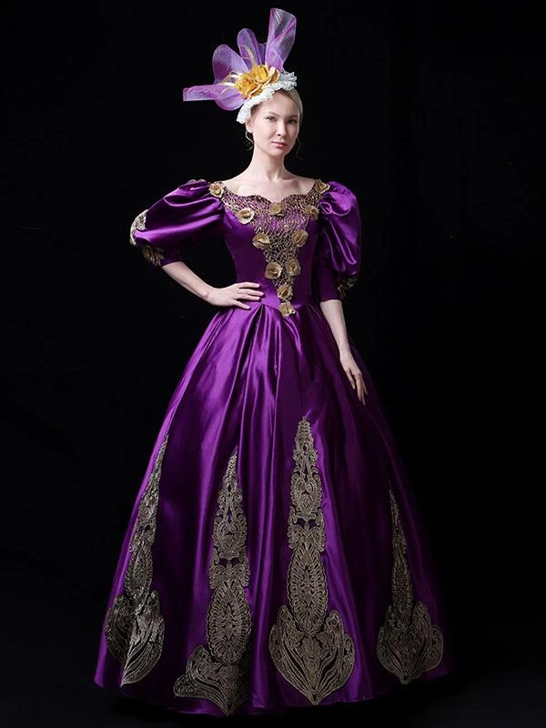 Prom Dress Polyester Half Sleeves Classical Lolita Dress Black - Image 6