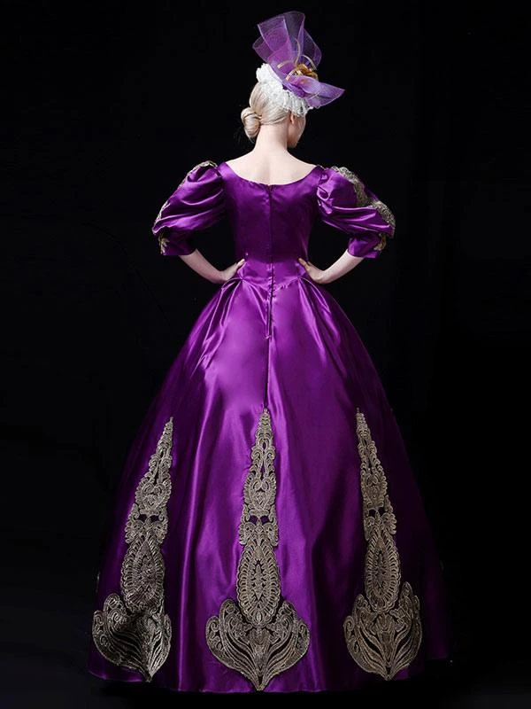 Prom Dress Polyester Half Sleeves Classical Lolita Dress Black - Image 7