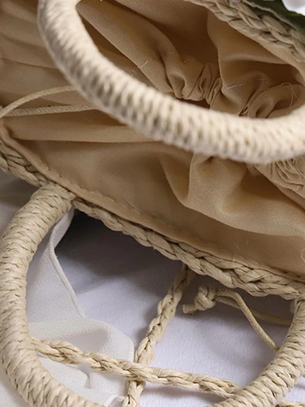 Coffee Brown Lolita Handbag Polyester Lace Flowers Accessory Lolita Accessories - Image 6