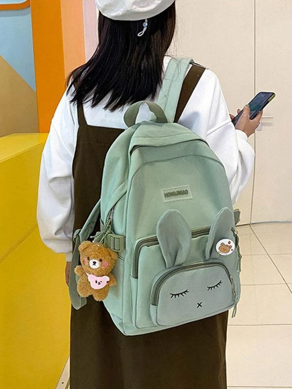 Backpacks Bunny Ears 5 Colors Daily Casual Cute Lolita Bag - Image 8