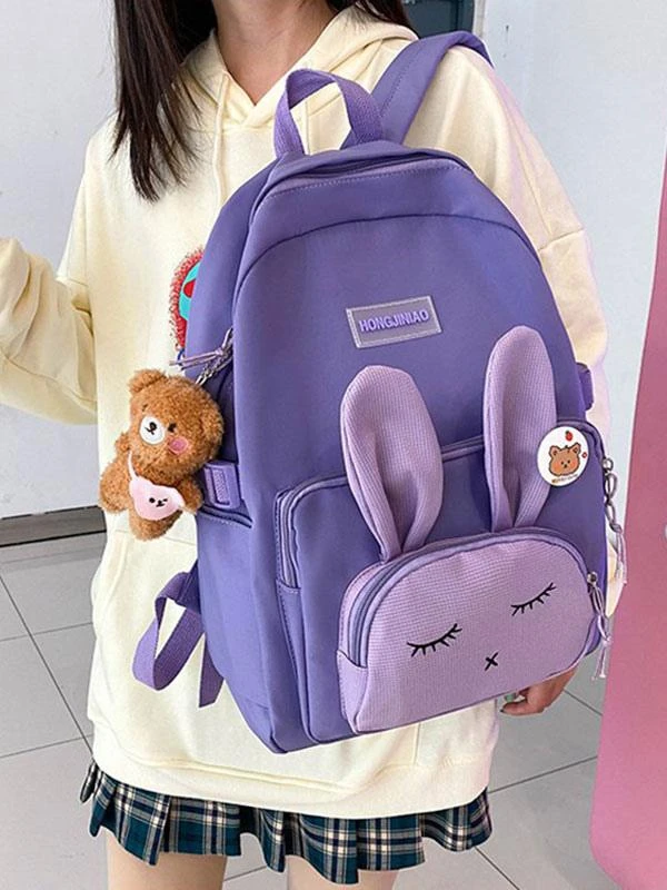 Backpacks Bunny Ears 5 Colors Daily Casual Cute Lolita Bag - Image 6