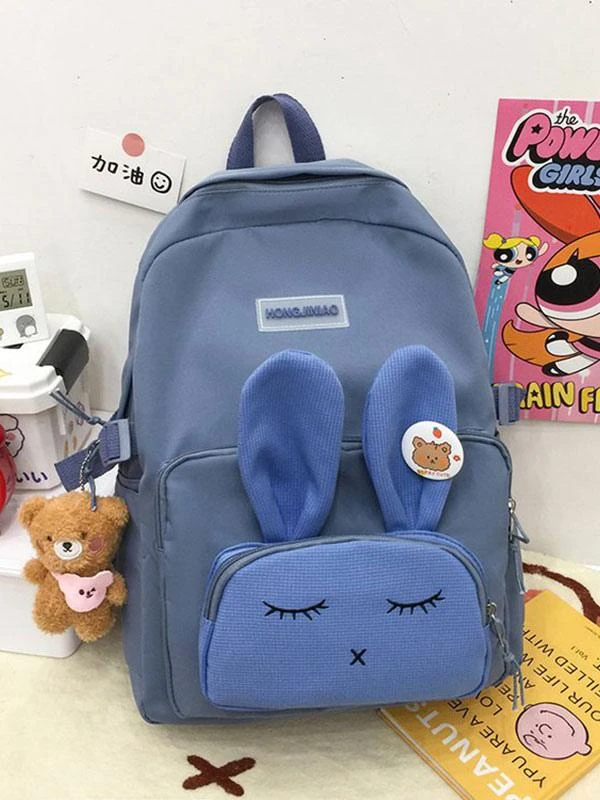 Backpacks Bunny Ears 5 Colors Daily Casual Cute Lolita Bag - Image 4