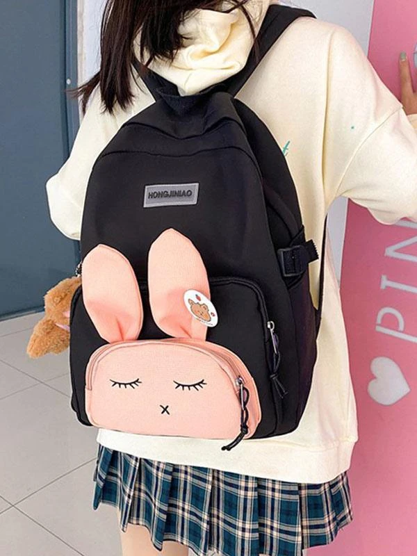 Backpacks Bunny Ears 5 Colors Daily Casual Cute Lolita Bag - Image 10