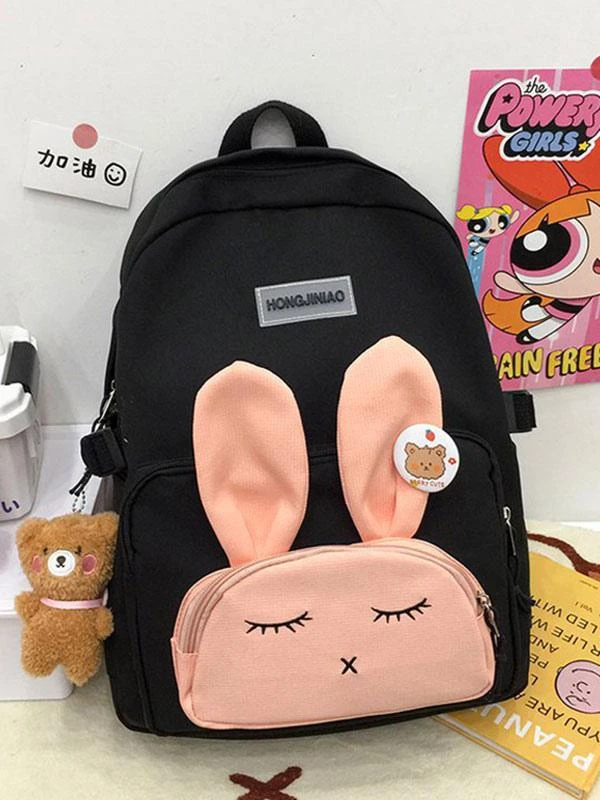 Backpacks Bunny Ears 5 Colors Daily Casual Cute Lolita Bag - Image 9