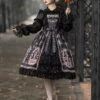 Classic Lolita Dress Elegant Print Star Bows Ruffles Lolita JSK Dress