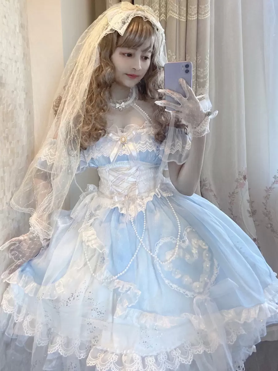 Sweet Lolita Tiered Flounce Sweet Hime Lolita Dress