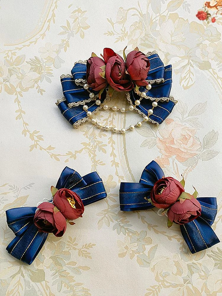 Classic Lolita Outfits Infanta Blue Bows Sleeveless Top Skirt Bowknot - Image 9