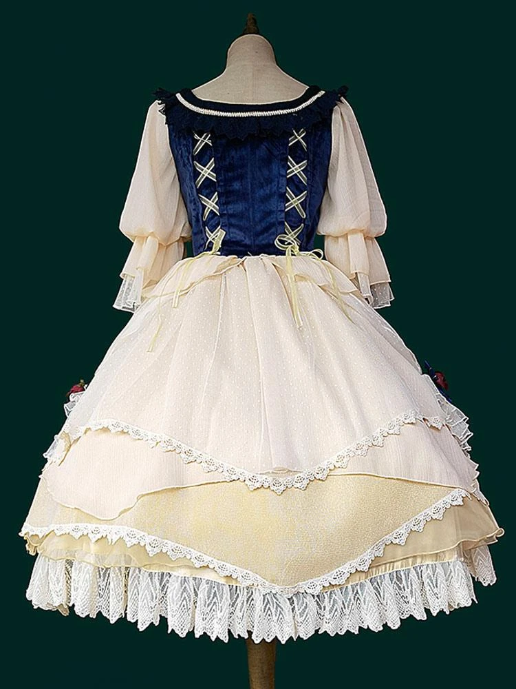 Classic Lolita Outfits Infanta Blue Bows Sleeveless Top Skirt Bowknot - Image 7