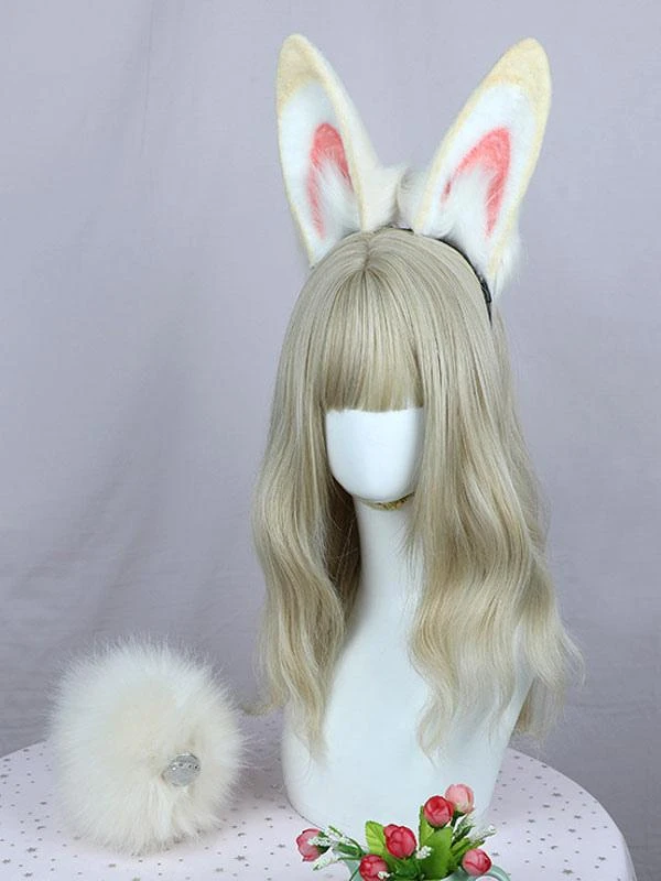 Sweet Lolita Accessories Beige Polyester Fiber Headwear Miscellaneous