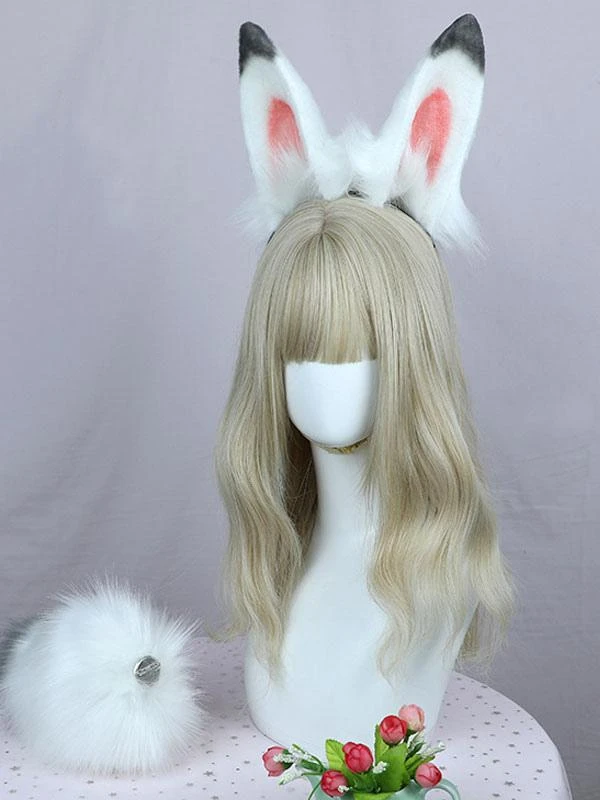 Sweet Lolita Accessories Beige Polyester Fiber Headwear Miscellaneous - Image 2