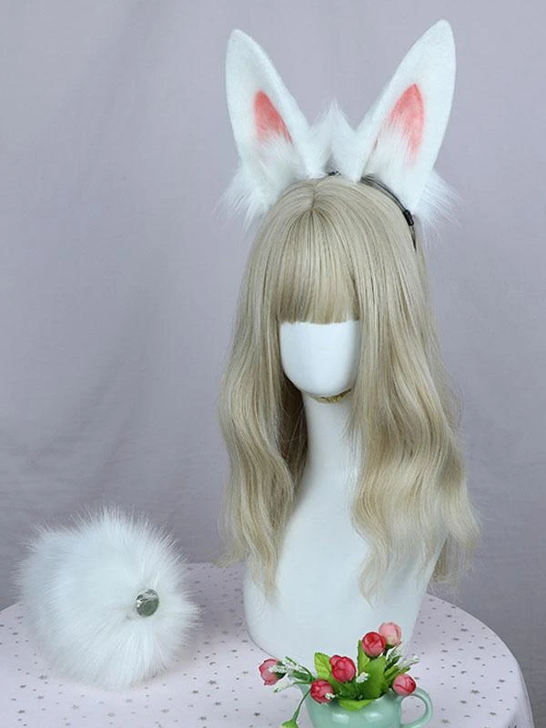 Sweet Lolita Accessories Beige Polyester Fiber Headwear Miscellaneous - Image 4