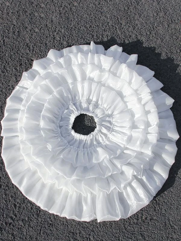 ROCOCO Style Lolita Petticoats Polyester Ruffles Gothic Lolita Petticoat Woman's White Lace Lolita Skirt - Image 3