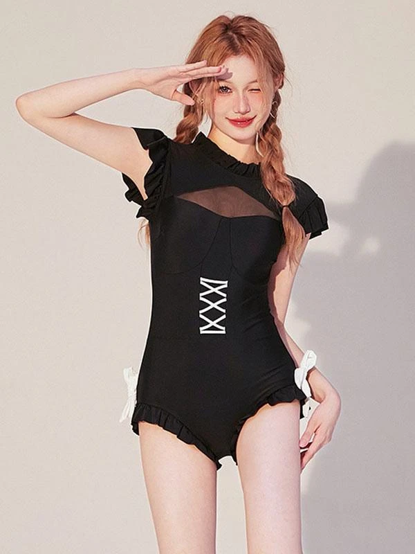 Sweet Lolita Outfits Black Ruffles Sleeveless Jumpsuit - Image 4