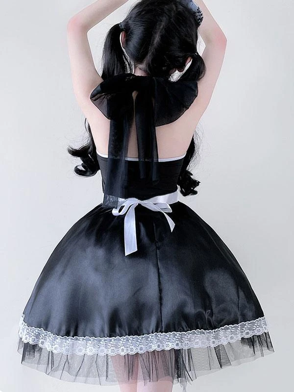 Gothic Lolita Dresses Ruffles Lace Black - Image 3