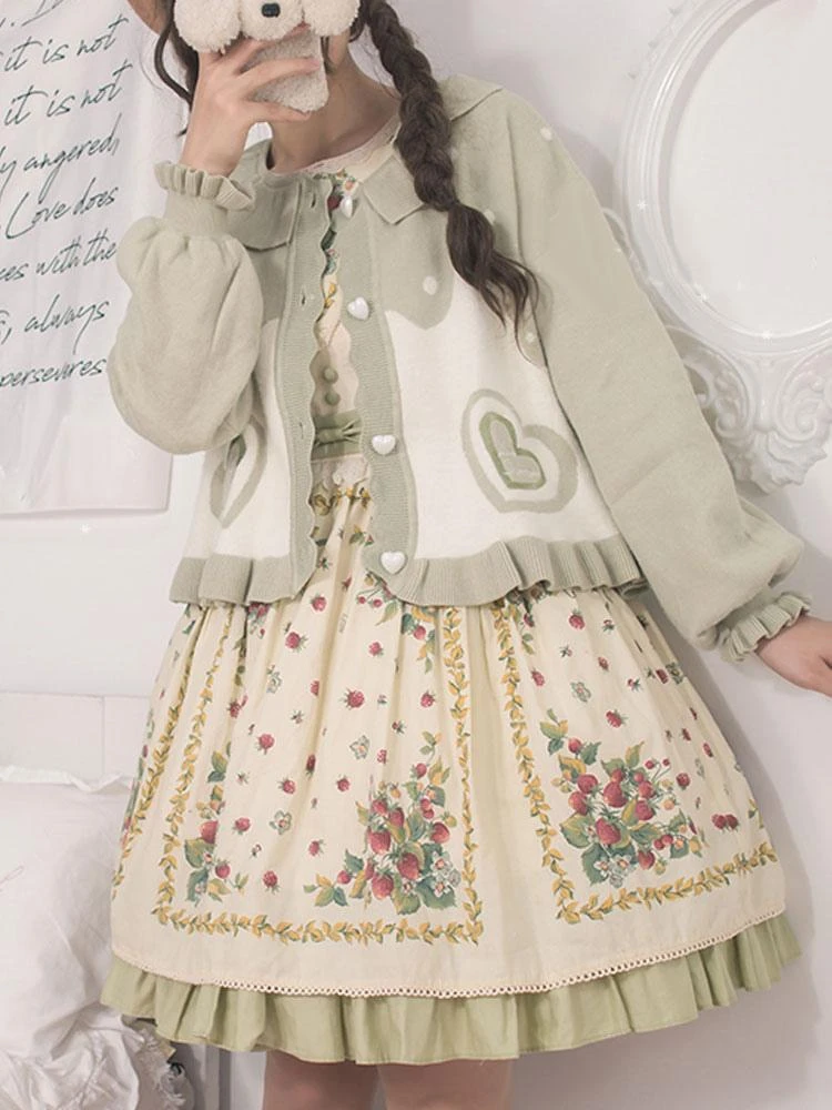 Sweet Lolita Coats Black Ruffles Bows Polyester Overcoat Coat Winter Lolita Outwears - Image 8