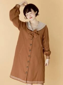 Sweet Lolita Coats Burgundy Coat Ruffles Overcoat Polyester Spring Lolita Outwears