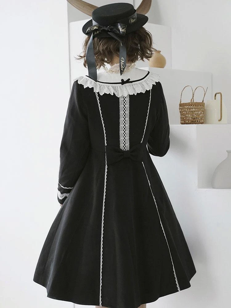 Sweet Lolita Coats Teal Coat Ruffles Bows Overcoat Polyester Fall Lolita Outwears - Image 3