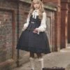 Classical Lolita Dress Polyester Sleeveless Deep Blue Lolita Dresses