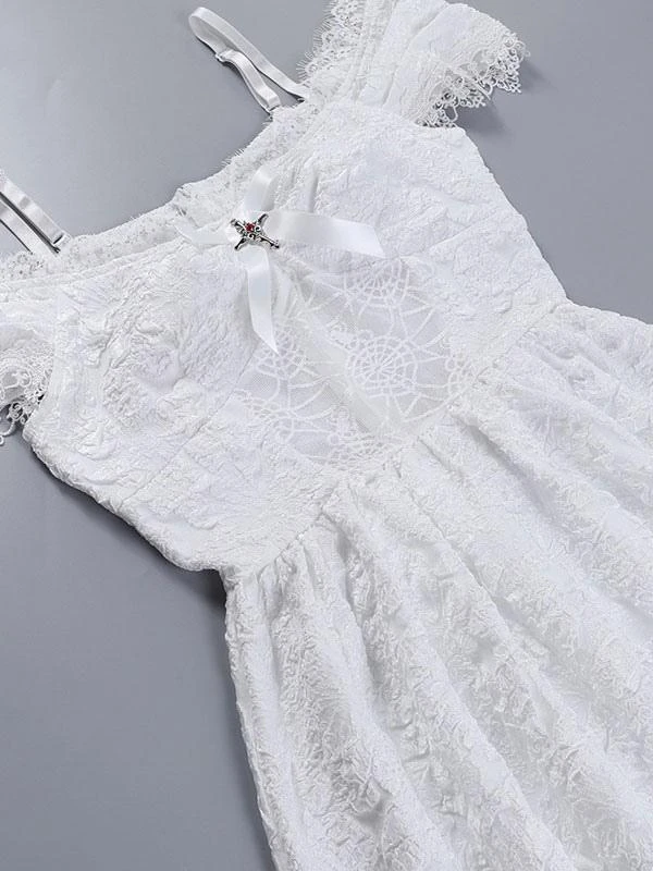 Gothic Lolita Dresses Lace Lace White White - Image 7