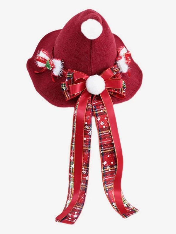 ROCOCO Style Lolita Hat Pom Poms Accessory Bow Polyester Green Lolita Accessories - Image 6