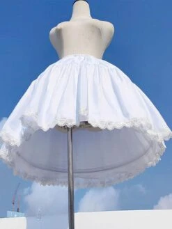 Sweet Lolita Petticoats Polyester Gothic Lolita Petticoat Woman's White Lace Lolita Underskirt