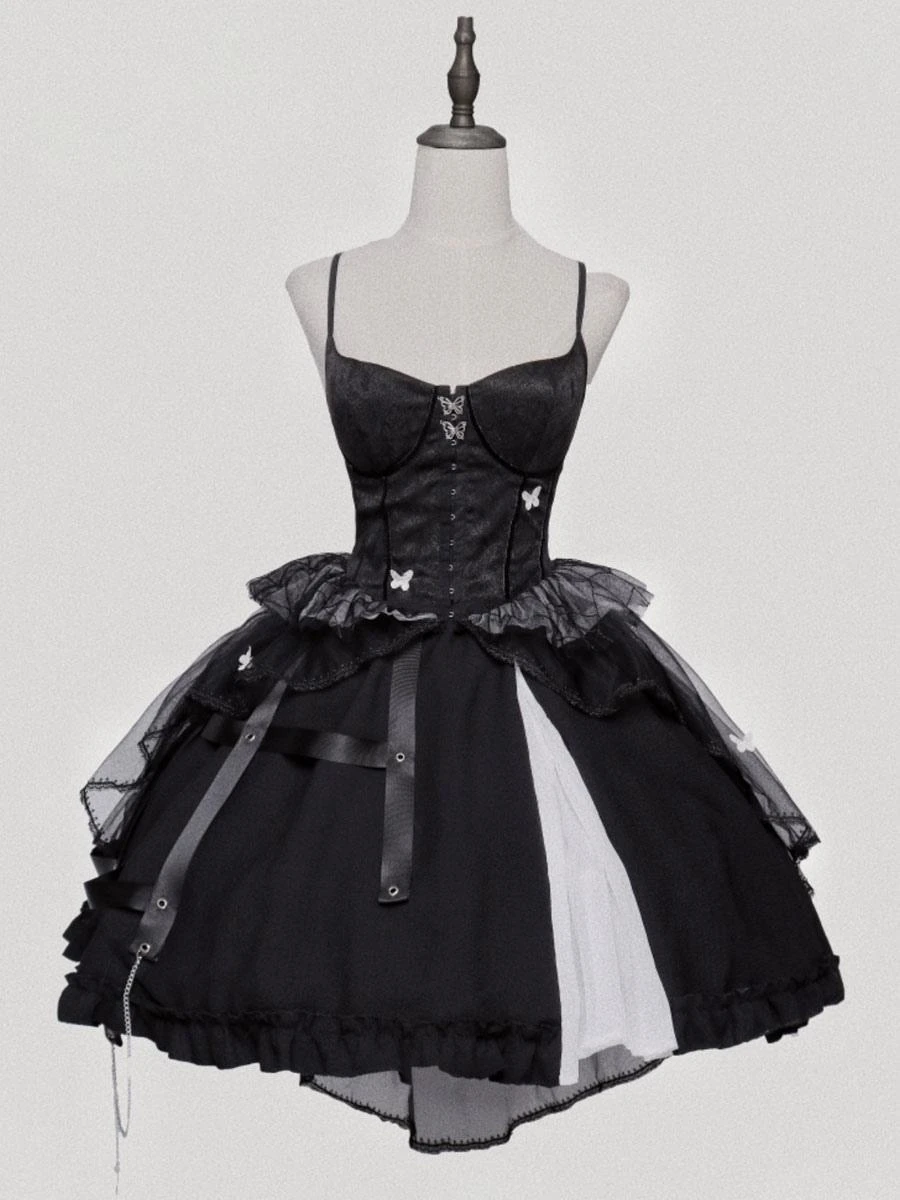 Gothic Lolita Skirt Black Chains Lolita Skirts