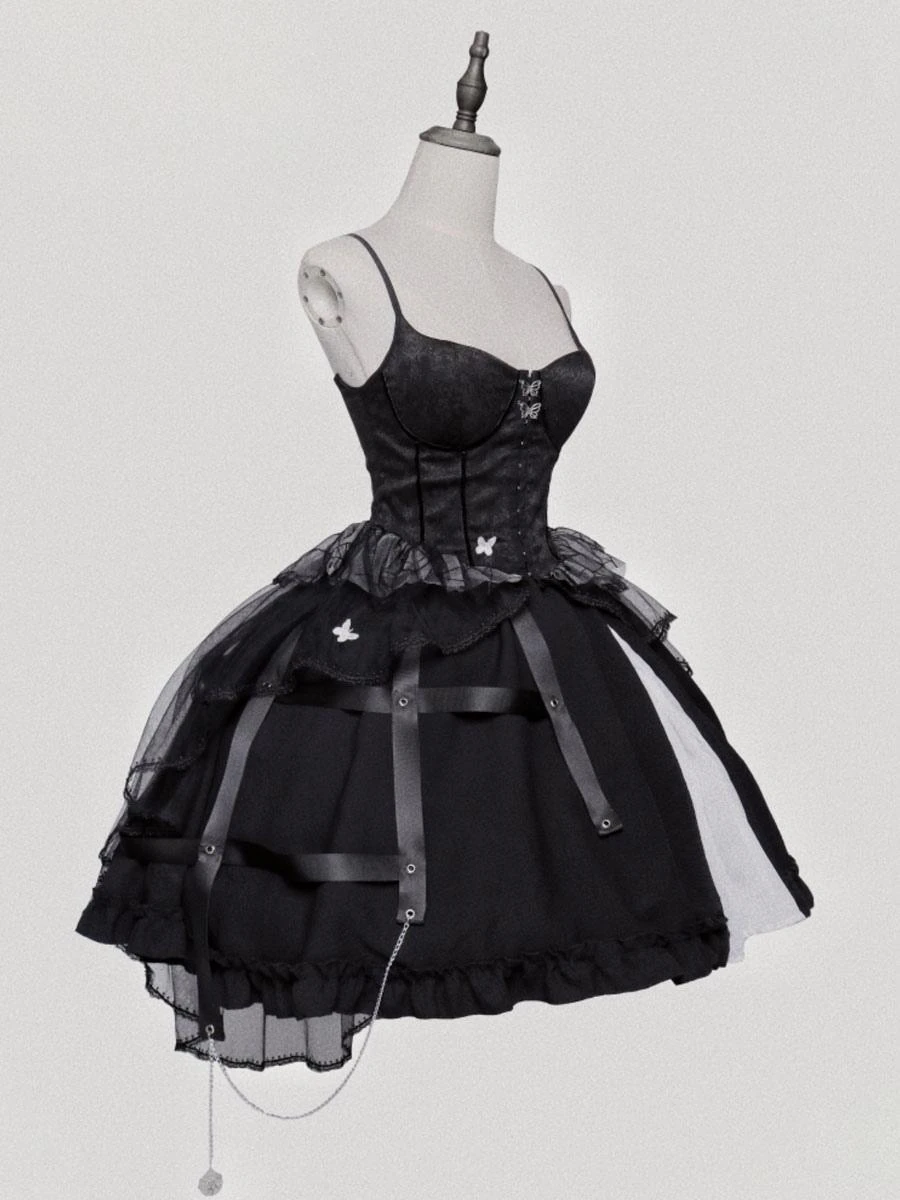 Gothic Lolita Skirt Black Chains Lolita Skirts - Image 2