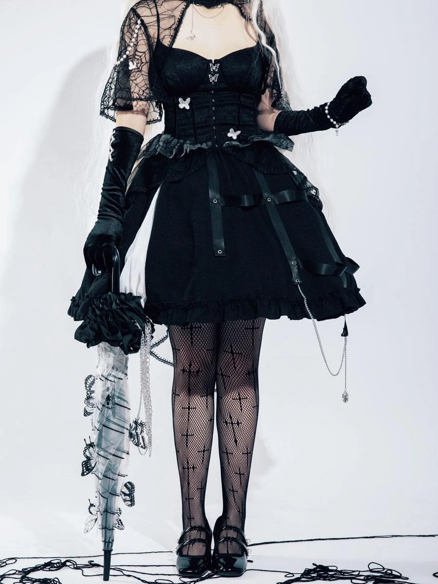 Gothic Lolita Skirt Black Chains Lolita Skirts - Image 7