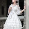 Sweet Lolita Dress Polyester Sleeveless Jumper Lolita Wedding Dress
