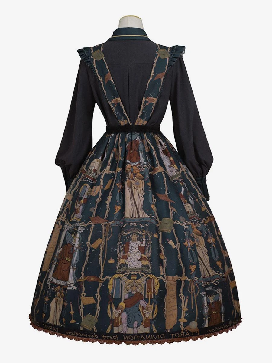 Sweet Lolita Outfits Black Patchwork Long Sleeves Dress - Image 5