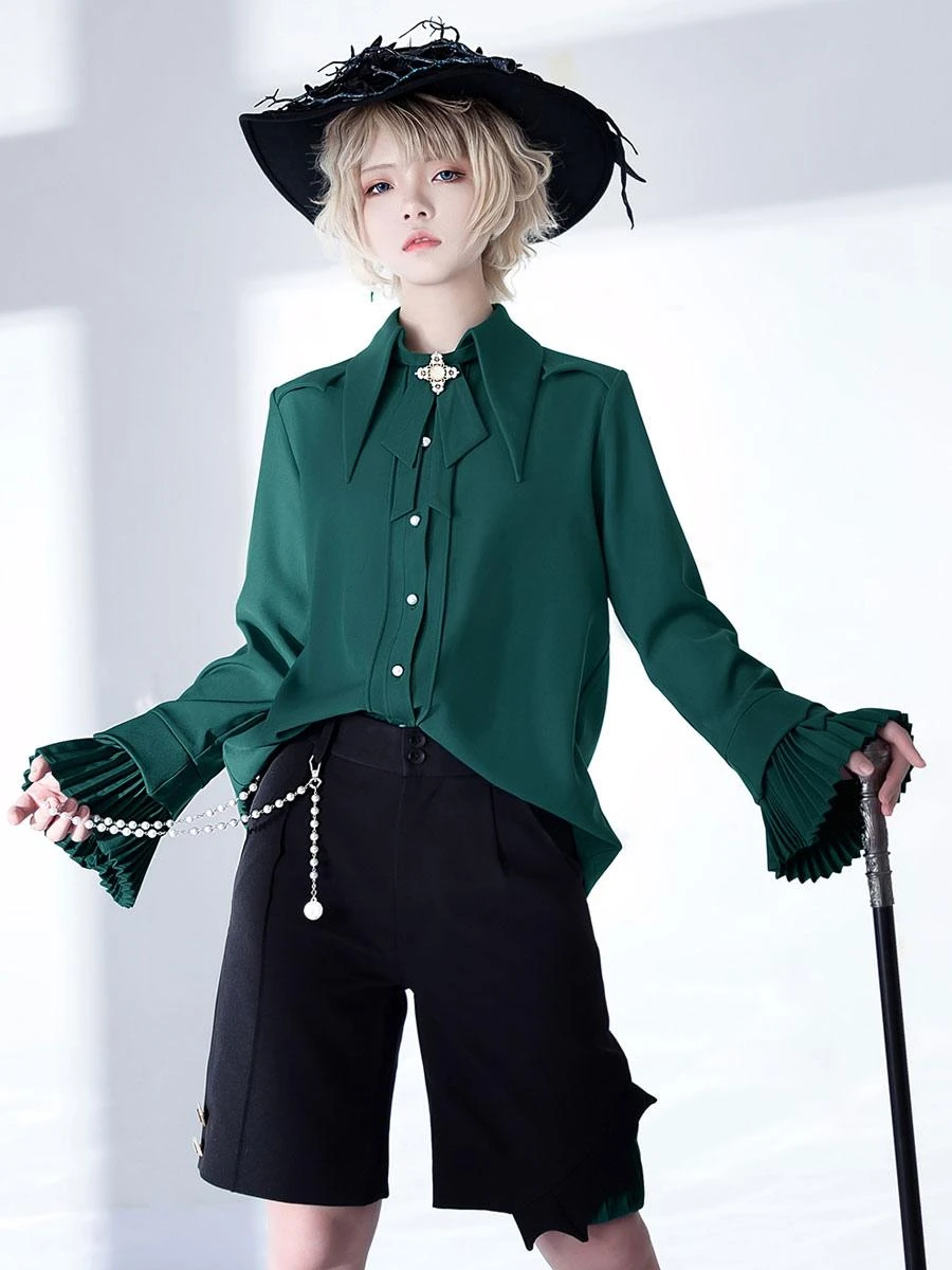 Gothic Lolita Bloomers Straight Red Lolita Shorts - Image 8