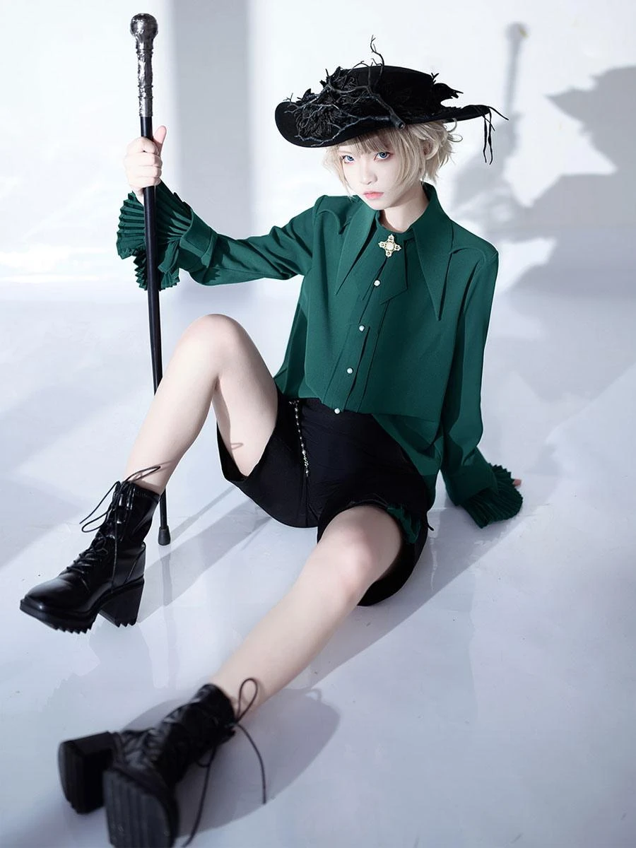 Gothic Lolita Bloomers Straight Red Lolita Shorts - Image 9