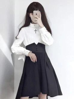 Gothic Lolita SK Black Lolita Skirts