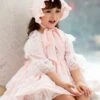 Polyester Daily Casual Lace Short Sleeves Polyester Fall Dress ROCOCO Style Pink Kids' Lolita Dresses