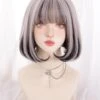 Sweet Lolita Wigs Long Highlighting Hair Heat-resistant Fiber Split Color Lolita Accessories