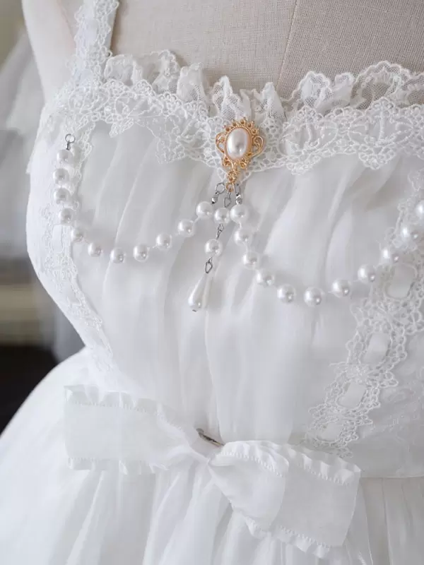 Pink Sweet Lolita Dress Polyester Sleeveless Jumper Hime Lolita Dress - Image 11