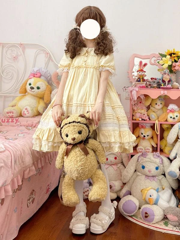 Sweet Lolita Dress Polyester Short Sleeves Sweet Dress - Image 2